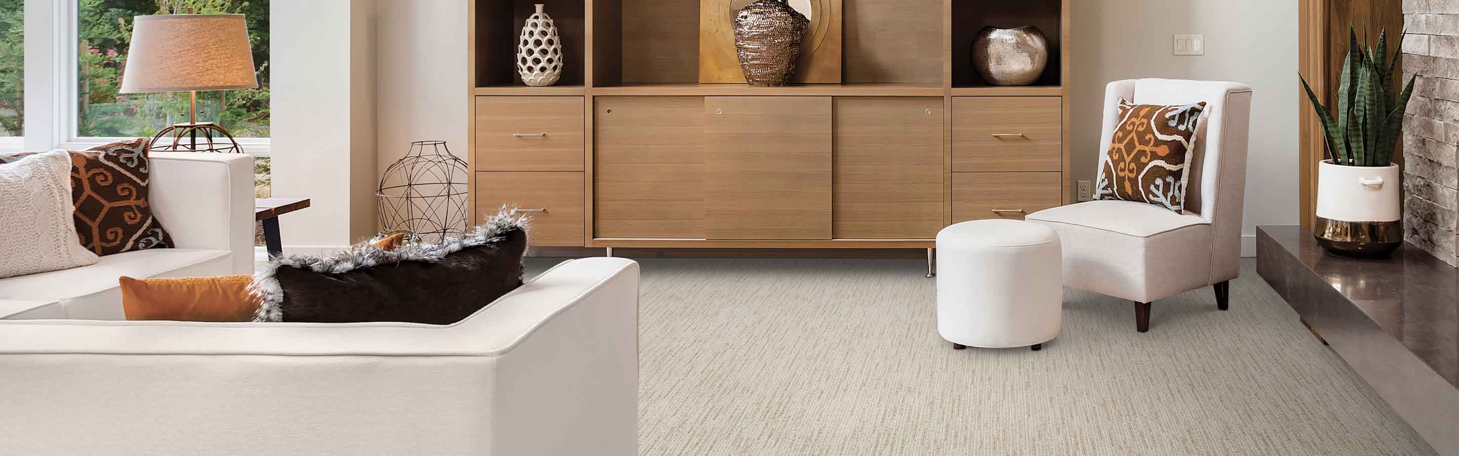 textured carpet in an inviting modern living room