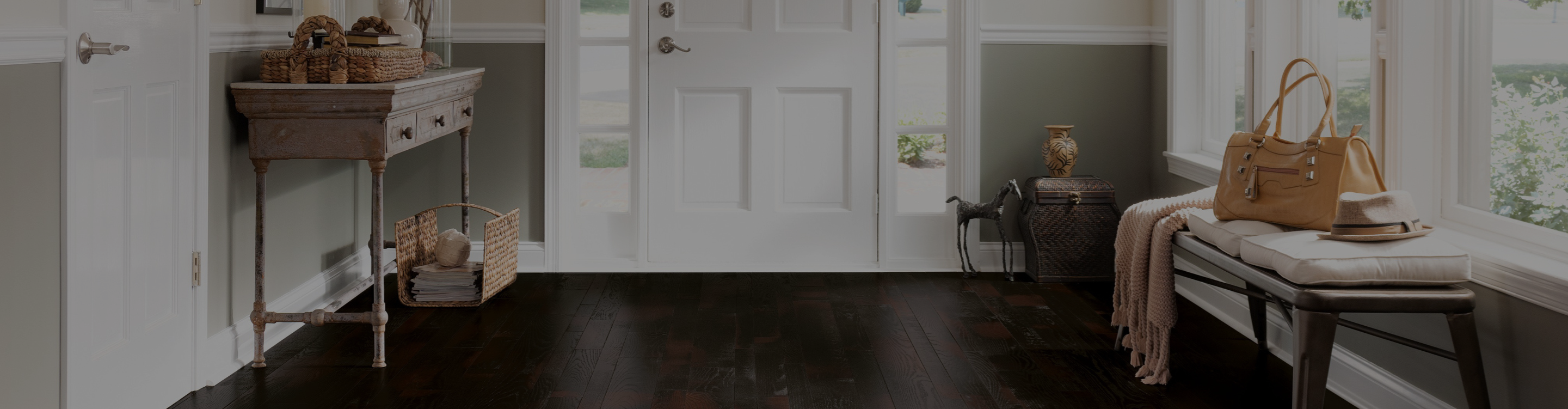 dark hardwood in living room 