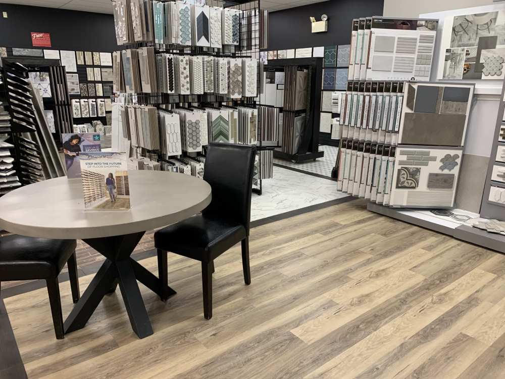 tile samples in a tile showroom Denver, PA