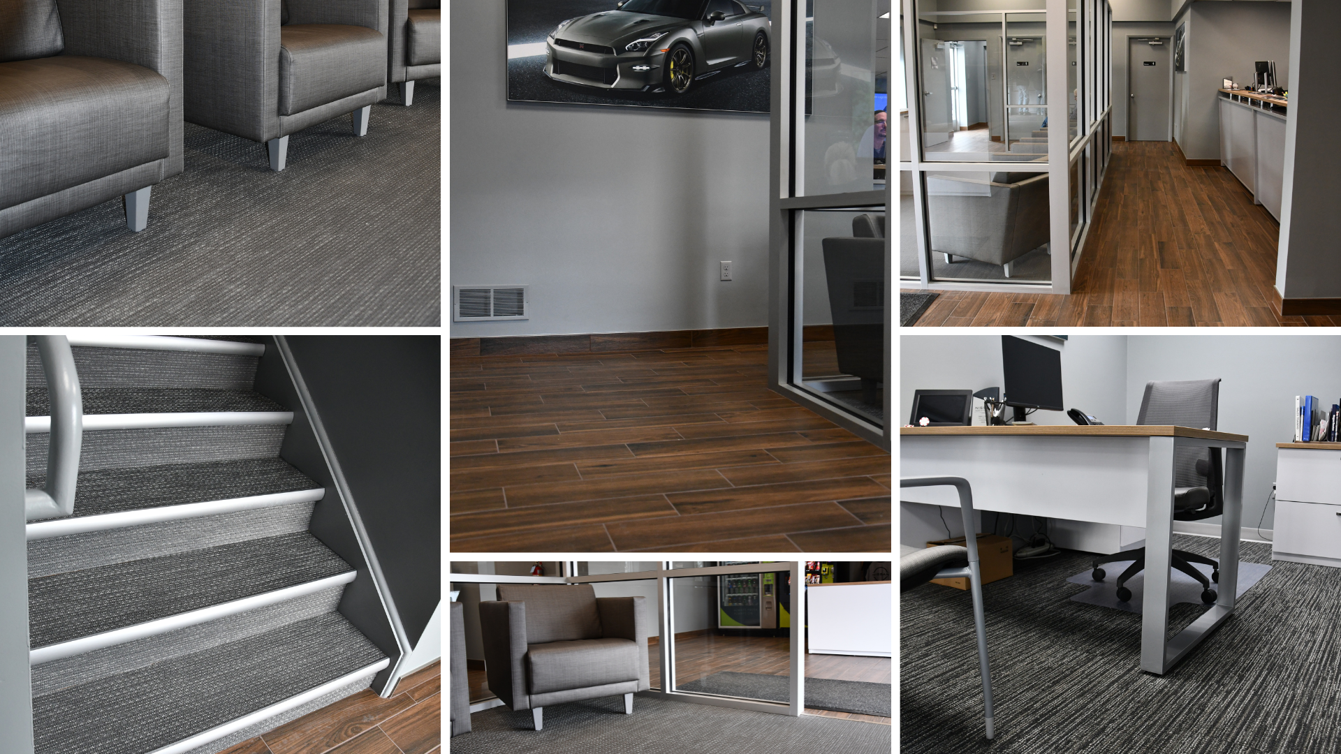 commercial flooring in office space